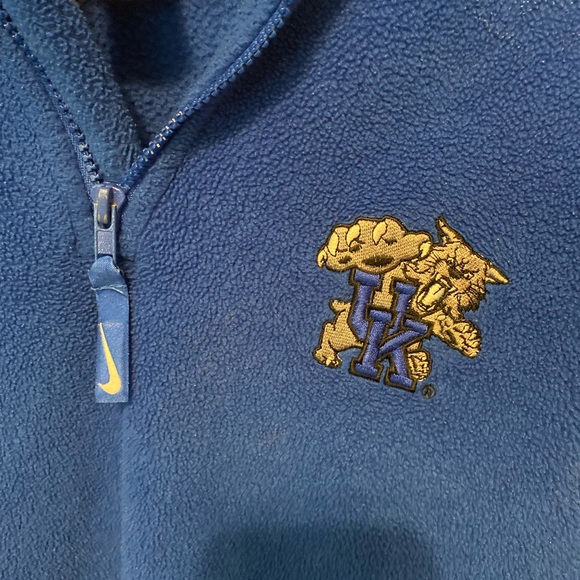 Team Nike Women’s Large University of Kentucky 1/4 zip Pullover Fleece pockets - Picture 3 of 10